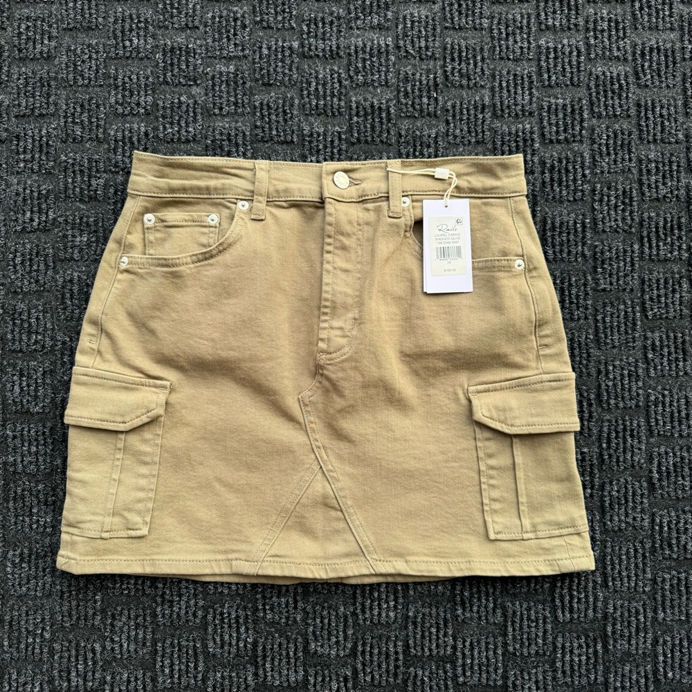 Rails Cargo Mini Skirt Size: 28 Color: Washed Olive